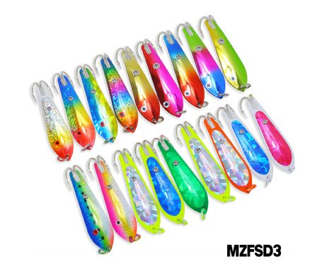 AQUA MARINE - Fishing Spoon with Double Hooks - (Size: 3)